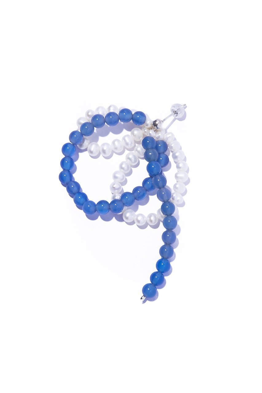 【イリスフォーセブン/IRIS 47】のfabiana blue agate ピアス 人気、トレンドファッション・服の通販 founy(ファニー) 　ファッション　Fashion　レディースファッション　Fashion for Women　ジュエリー　Jewelry　ファッションリング　Fashion Rings　イヤリング・フープ・ドロップタイプ　Hoop, Drop & Clip Earrings　イヤリング　Earrings　シルバー　Silver, Metallic Silver　パール　Pearl, Pearl Accent　フープ　Hoop, Hoop Earrings　再入荷　Restock / Back in Stock　other-4|ID: prp329100004937006 ipo3291000000037046485