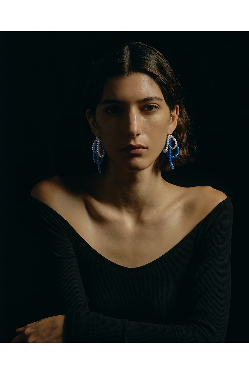 【イリスフォーセブン/IRIS 47】のfabiana blue agate ピアス 人気、トレンドファッション・服の通販 founy(ファニー) 　ファッション　Fashion　レディースファッション　Fashion for Women　ジュエリー　Jewelry　ファッションリング　Fashion Rings　イヤリング・フープ・ドロップタイプ　Hoop, Drop & Clip Earrings　イヤリング　Earrings　シルバー　Silver, Metallic Silver　パール　Pearl, Pearl Accent　フープ　Hoop, Hoop Earrings　再入荷　Restock / Back in Stock　other-5|ID: prp329100004937006 ipo3291000000037046486