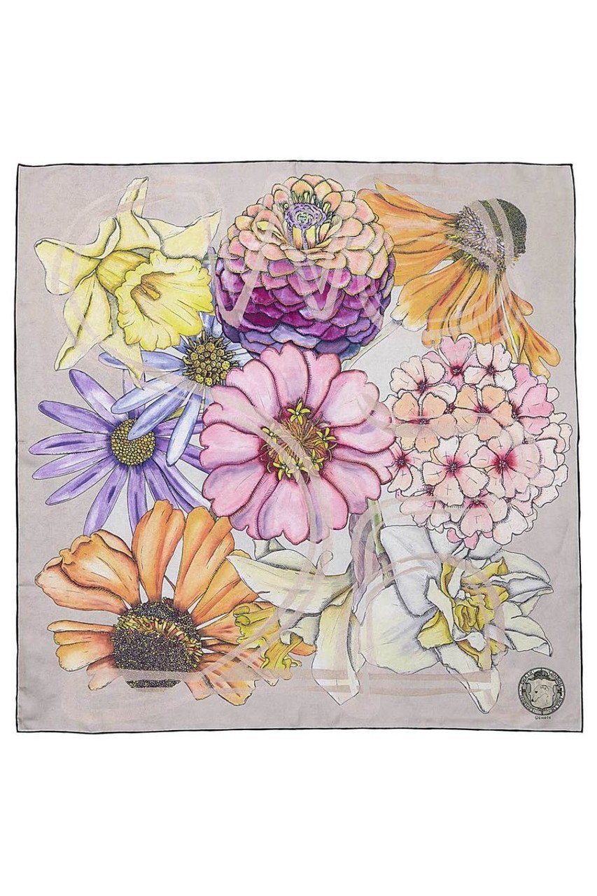 【スウォッシュロンドン/SWASH LONDON】のShowboat Floraシルクスカーフ 約88cmx約88cm インテリア・キッズ・メンズ・レディースファッション・服の通販 founy(ファニー) 　ファッション　Fashion　レディースファッション　Fashion for Women　ストール　Soft & Warm Scarves　マフラー・スヌード / 冬小物の定番　Scarves & Mufflers　シルク　Silk, 100% Silk　スカーフ　Scarf, Neckwear　ストール　Stole, Wrap　マフラー　Scarf, Muffler　モチーフ　Motif, Design Theme　エレガント 上品　Elegant　新作・新入荷　New Arrivals / New In　ベージュ|ID: prp329100004937010 ipo3291000000037046502