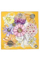 【スウォッシュロンドン/SWASH LONDON】のShowboat Floraシルクスカーフ 約88cmx約88cm ライトオレンジ|ID: prp329100004937010 ipo3291000000037046503