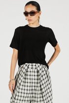 【プランク プロジェクト/PRANK PROJECT】のサマーウールブレンドTシャツ / Summer Wool Blend T-Shirt BLK(ブラック)|ID: prp329100004937025 ipo3291000000037046635