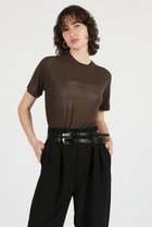 【プランク プロジェクト/PRANK PROJECT】のサマーウールブレンドTシャツ / Summer Wool Blend T-Shirt BRN(ブラウン)|ID: prp329100004937025 ipo3291000000037046637