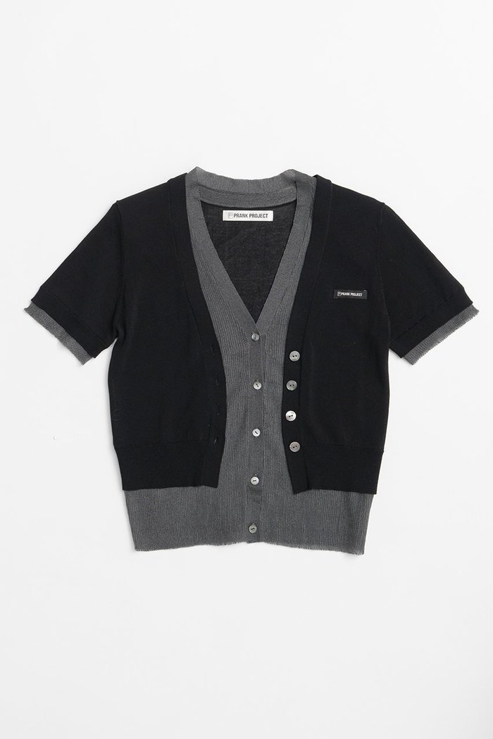 【プランク プロジェクト/PRANK PROJECT】のダブルフロントニットカーデ / Double Front Knit Cardigan インテリア・キッズ・メンズ・レディースファッション・服の通販 founy(ファニー) https://founy.com/ ファッション Fashion レディースファッション Fashion for Women トップス・カットソー Cut & Sew Tops ニット Knit Tops & Sweaters カーディガン・羽織り Layered Style Cardigans おすすめ Recommended / Our Picks カーディガン Cardigan, Knitwear シアー Sheer, See-Through シルク Silk, 100% Silk シンプル Simple, Minimal ドッキング Docking, Mixed Material ボトム Bottoms, Lower Wear 夏 Summer 新作・新入荷 New Arrivals / New In |ID: prp329100004937026 ipo3291000000037046645