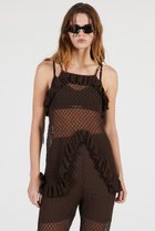 【プランク プロジェクト/PRANK PROJECT】のシアーニットチュニック / Sheer Knit Tunic BRN(ブラウン)|ID: prp329100004937027 ipo3291000000037046658