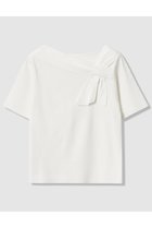 【アナイ/ANAYI】のアシンメトリクリボン プルオーバー 人気、トレンドファッション・服の通販 founy(ファニー) ファッション Fashion レディースファッション Fashion for Women トップス・カットソー Cut & Sew Tops ニット Knit Tops & Sweaters カジュアルプルオーバー・ニットトップス Pullovers & Knit Tops / Casual Pullovers アシンメトリー Asymmetrical Style ストレッチ Stretch, Stretchy Fabric デコルテ Décolleté, Neckline トレンド Trend, Trending Now リボン Ribbon, Bow 新作・新入荷 New Arrivals / New In thumbnail オフホワイト|ID: prp329100004937038 ipo3291000000037046747