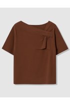 【アナイ/ANAYI】のアシンメトリクリボン プルオーバー 人気、トレンドファッション・服の通販 founy(ファニー) ファッション Fashion レディースファッション Fashion for Women トップス・カットソー Cut & Sew Tops ニット Knit Tops & Sweaters カジュアルプルオーバー・ニットトップス Pullovers & Knit Tops / Casual Pullovers アシンメトリー Asymmetrical Style ストレッチ Stretch, Stretchy Fabric デコルテ Décolleté, Neckline トレンド Trend, Trending Now リボン Ribbon, Bow 新作・新入荷 New Arrivals / New In thumbnail ブラウン|ID: prp329100004937038 ipo3291000000037046749