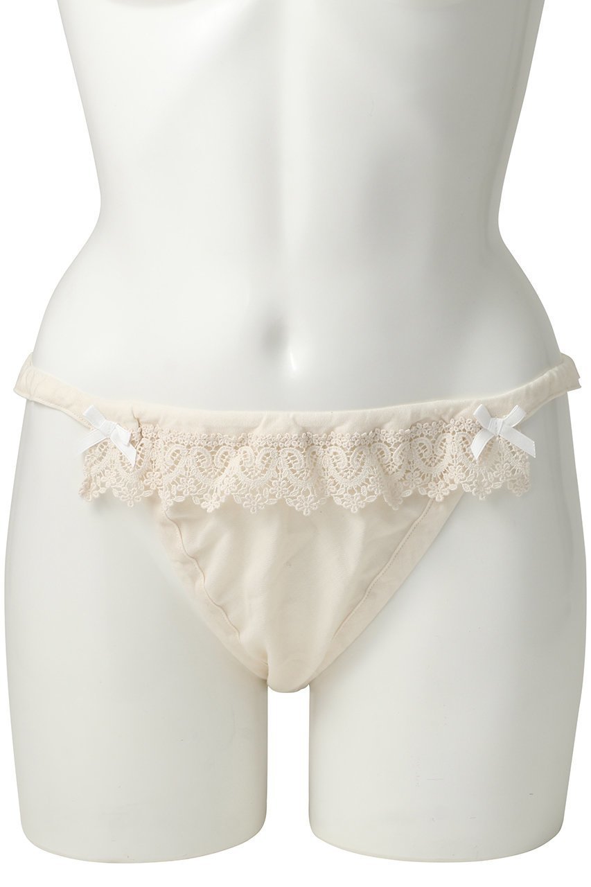 【ナナデコール/nanadecor】のローズマリーレースストリングショーツ 人気、トレンドファッション・服の通販 founy(ファニー) 　ファッション　Fashion　レディースファッション　Fashion for Women　下着・ランジェリー　Lingerie & Intimates　ショーツ・ランジェリー用ボトムス　Panties / Briefs / Lingerie Bottoms　なめらか　Smooth, Silky Texture　ショーツ　Shorts, Short Pants　ストリング　String, Drawstring　ランジェリー　Lingerie, Intimate Wear　リボン　Ribbon, Bow　レース　Lace, Lace Fabric　再入荷　Restock / Back in Stock　other-2|ID: prp329100004937042 ipo3291000000037046773