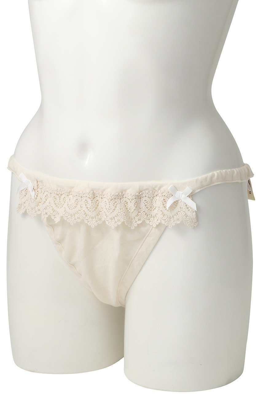 【ナナデコール/nanadecor】のローズマリーレースストリングショーツ 人気、トレンドファッション・服の通販 founy(ファニー) 　ファッション　Fashion　レディースファッション　Fashion for Women　下着・ランジェリー　Lingerie & Intimates　ショーツ・ランジェリー用ボトムス　Panties / Briefs / Lingerie Bottoms　なめらか　Smooth, Silky Texture　ショーツ　Shorts, Short Pants　ストリング　String, Drawstring　ランジェリー　Lingerie, Intimate Wear　リボン　Ribbon, Bow　レース　Lace, Lace Fabric　再入荷　Restock / Back in Stock　other-3|ID: prp329100004937042 ipo3291000000037046774