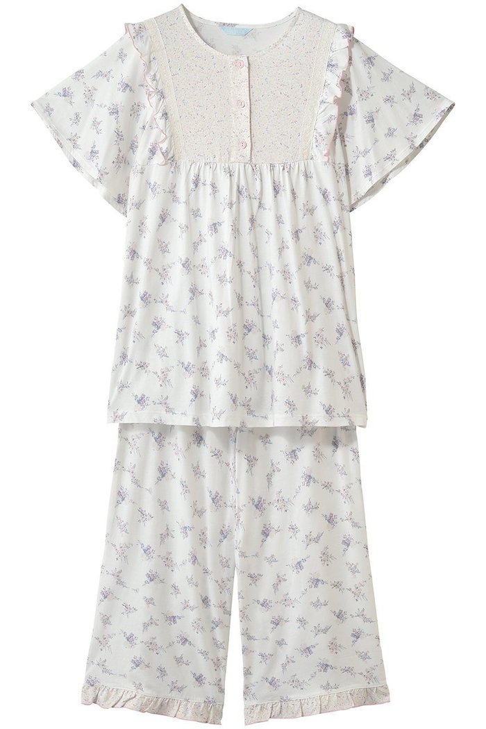 【キッドブルー/KID BLUE】の26ブリティッシュブーケNパジャマ インテリア・キッズ・メンズ・レディースファッション・服の通販 founy(ファニー) https://founy.com/ ファッション Fashion レディースファッション Fashion for Women トップス・カットソー Cut & Sew Tops なめらか Smooth, Silky Texture パジャマ Pajamas, Sleepwear 新作・新入荷 New Arrivals / New In 春 Spring |ID: prp329100004937077 ipo3291000000037046995