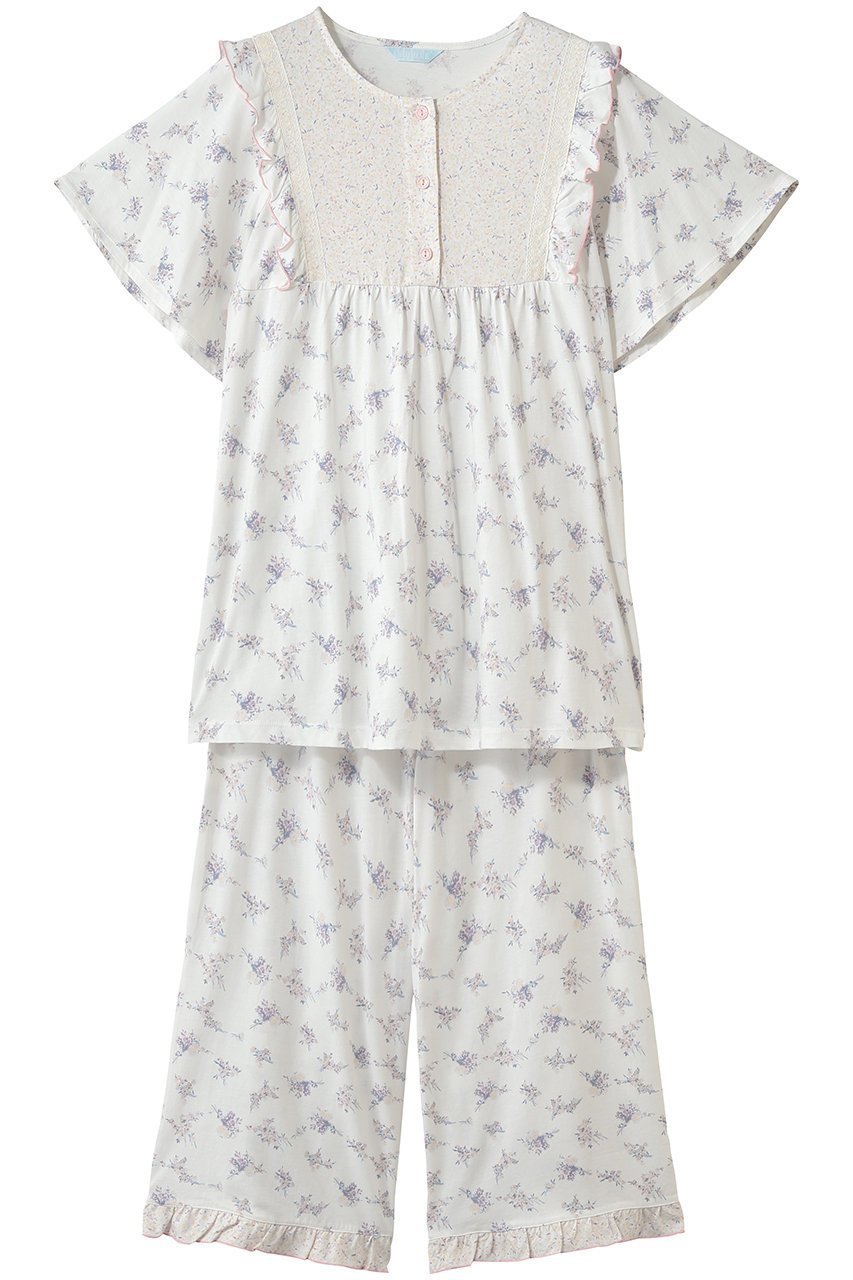 【キッドブルー/KID BLUE】の26ブリティッシュブーケNパジャマ 人気、トレンドファッション・服の通販 founy(ファニー) 　ファッション　Fashion　レディースファッション　Fashion for Women　トップス・カットソー　Cut & Sew Tops　なめらか　Smooth, Silky Texture　パジャマ　Pajamas, Sleepwear　新作・新入荷　New Arrivals / New In　春　Spring　 other-1|ID: prp329100004937077 ipo3291000000037046995