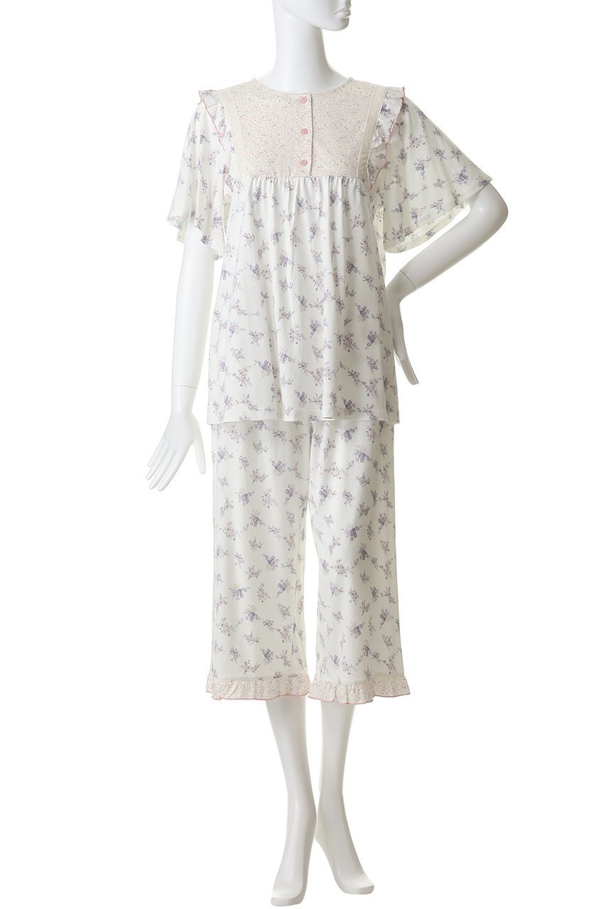 【キッドブルー/KID BLUE】の26ブリティッシュブーケNパジャマ 人気、トレンドファッション・服の通販 founy(ファニー) 　ファッション　Fashion　レディースファッション　Fashion for Women　トップス・カットソー　Cut & Sew Tops　なめらか　Smooth, Silky Texture　パジャマ　Pajamas, Sleepwear　新作・新入荷　New Arrivals / New In　春　Spring　other-2|ID: prp329100004937077 ipo3291000000037046998