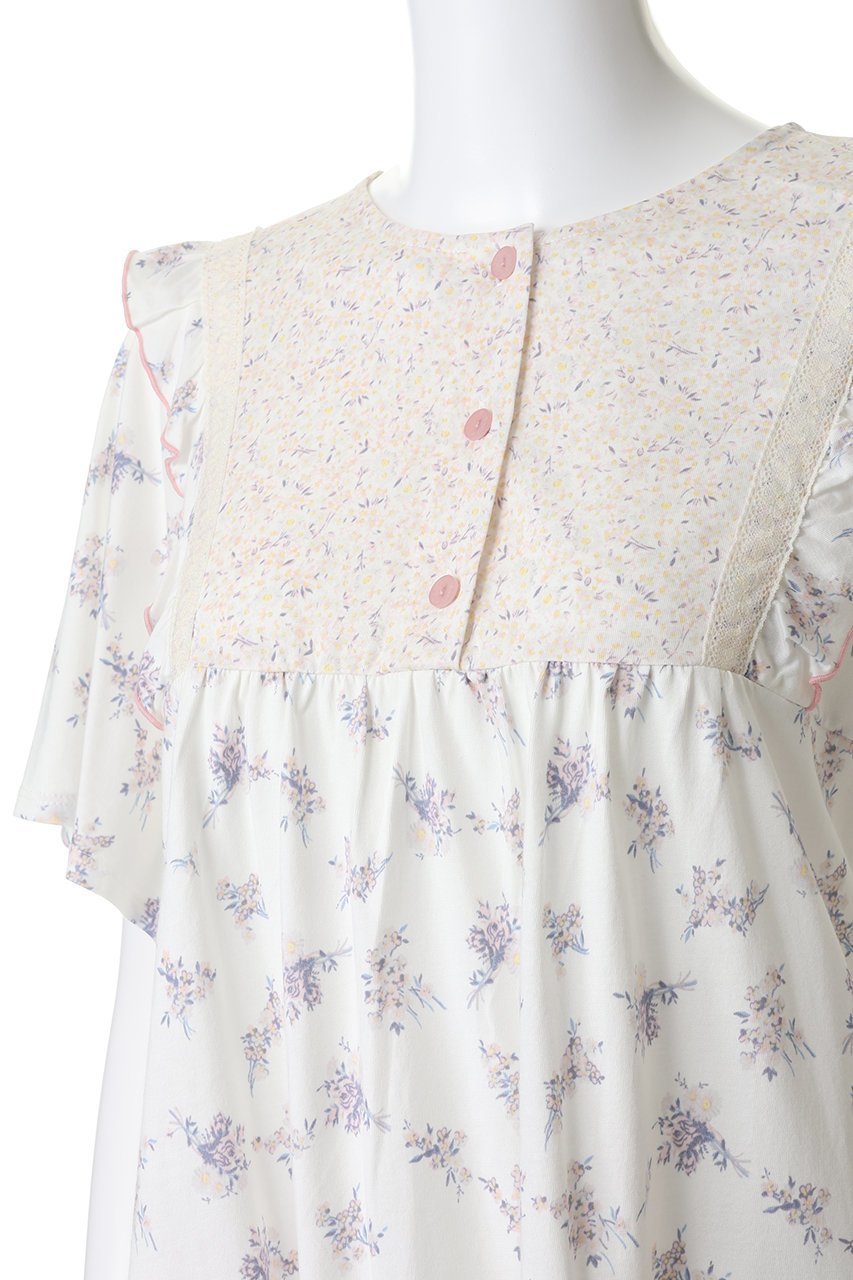 【キッドブルー/KID BLUE】の26ブリティッシュブーケNパジャマ 人気、トレンドファッション・服の通販 founy(ファニー) 　ファッション　Fashion　レディースファッション　Fashion for Women　トップス・カットソー　Cut & Sew Tops　なめらか　Smooth, Silky Texture　パジャマ　Pajamas, Sleepwear　新作・新入荷　New Arrivals / New In　春　Spring　other-5|ID: prp329100004937077 ipo3291000000037047001