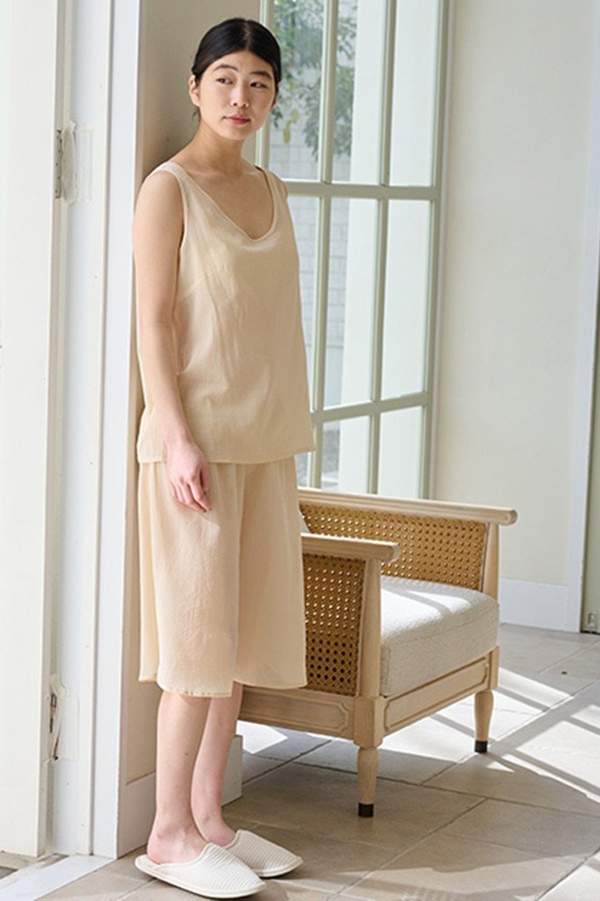 【プリスティン/PRISTINE】のちりめんペチパンツ 人気、トレンドファッション・服の通販 founy(ファニー) 　ファッション　Fashion　レディースファッション　Fashion for Women　パンツ　Pants & Trousers　インナー　Innerwear　サマー　Summer, Summer Style　パジャマ　Pajamas, Sleepwear　ロング　Long, Long-Length　ワイド　Wide, Wide Fit　今季　This Season, Current Season　再入荷　Restock / Back in Stock　other-7|ID: prp329100004937097 ipo3291000000037047120