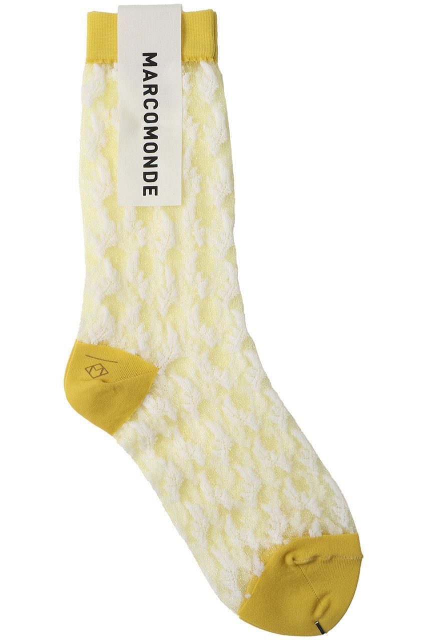 【エリオポール/heliopole】の【MARCOMONDE】”VENICE” pattern 07 ソックス インテリア・キッズ・メンズ・レディースファッション・服の通販 founy(ファニー) 　ファッション　Fashion　レディースファッション　Fashion for Women　ソックス&靴下　Socks & Hosiery　レッグウェア・ストッキング　Legwear & Hosiery　シアー　Sheer, See-Through　ソックス　Socks, Hosiery　夏　Summer　新作・新入荷　New Arrivals / New In　春　Spring　S/S・春夏　SS, Spring/Summer, Warm Season　イエロー|ID: prp329100004937140 ipo3291000000037047405