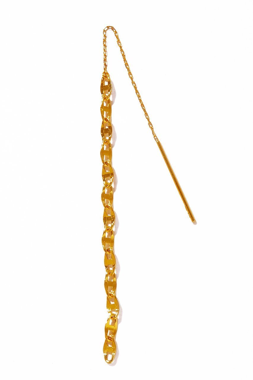 【ルボンボン/les bonbon】のK18 authentic ピアス(片耳用) インテリア・キッズ・メンズ・レディースファッション・服の通販 founy(ファニー) 　ファッション　Fashion　レディースファッション　Fashion for Women　ジュエリー　Jewelry　ファッションリング　Fashion Rings　イヤリング・フープ・ドロップタイプ　Hoop, Drop & Clip Earrings　イヤリング　Earrings　クラシカル　Classical, Vintage-Inspired　スマート　Smart, Elegant　チェーン　Chain, Chain Strap　リブニット　Rib Knit, Ribbed Knit　再入荷　Restock / Back in Stock　片耳　One-Ear, Single Earring　イエローゴールド|ID: prp329100004937151 ipo3291000000037047469