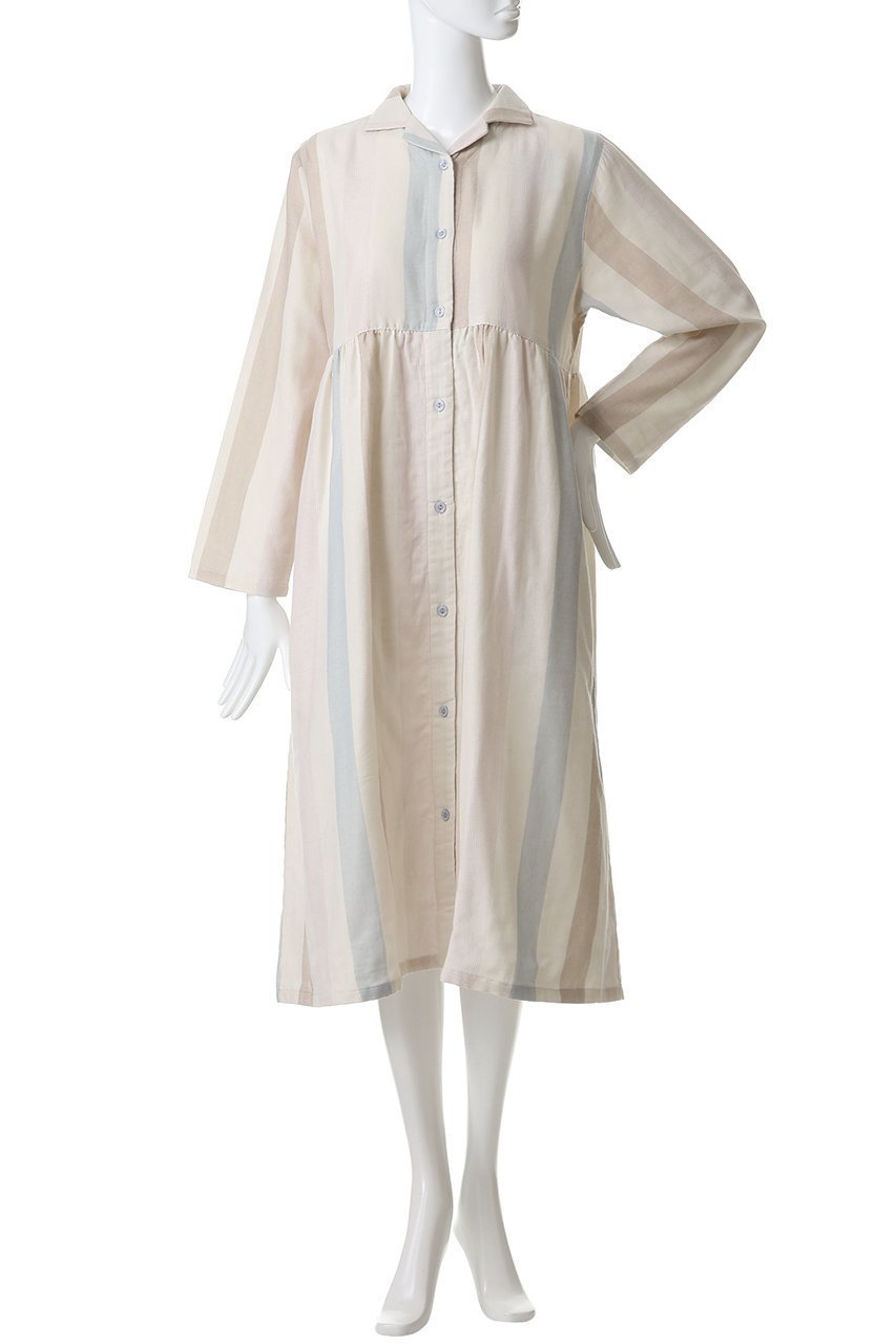 【キッドブルー/KID BLUE】の26Wガーゼストライプナイティ 人気、トレンドファッション・服の通販 founy(ファニー) 　ファッション　Fashion　レディースファッション　Fashion for Women　ワンピース　Dresses　ストライプ　Stripe, Striped Pattern　パジャマ　Pajamas, Sleepwear　フェミニン　Feminine, Girly　リラックス　Relax, Relaxed Fit　再入荷　Restock / Back in Stock　other-2|ID: prp329100004937152 ipo3291000000037047477