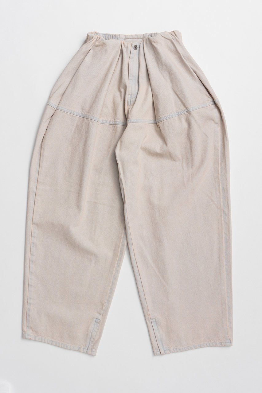 【プランク プロジェクト/PRANK PROJECT】のペグトップデニムパンツ / Peg-Top Denim Pants インテリア・キッズ・メンズ・レディースファッション・服の通販 founy(ファニー) 　ファッション　Fashion　レディースファッション　Fashion for Women　パンツ　Pants & Trousers　デニムパンツ・ジーンズ・美脚デニム　Denim Jeans & Pants　ギャザー　Gathered, Ruffled　コンパクト　Compact, Small Size　バランス　Balance, Style Balance　新作・新入荷　New Arrivals / New In　PNK(ピンク)|ID: prp329100004937166 ipo3291000000037047568