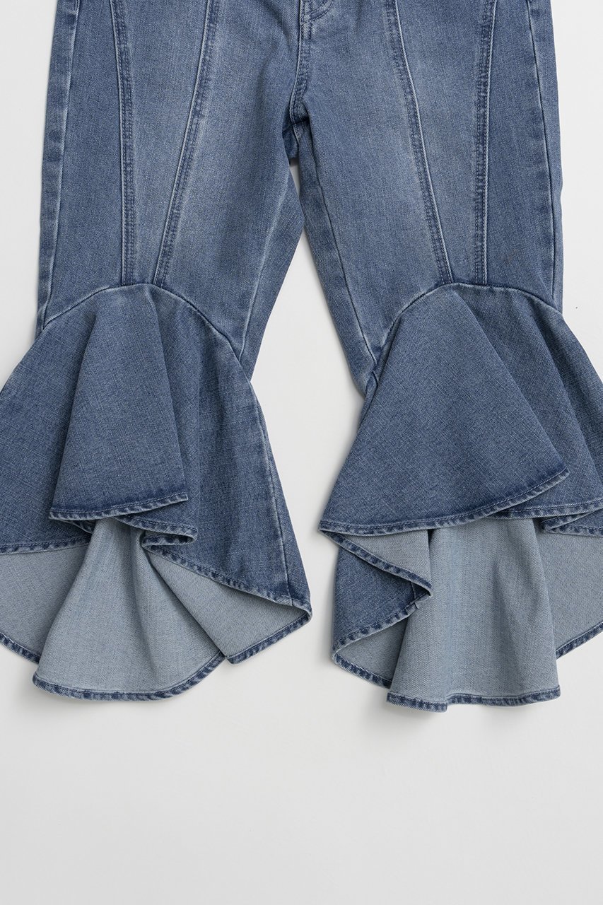 【プランク プロジェクト/PRANK PROJECT】のスーパーフレアデニムハーフパンツ / Super Flare Denim Half Pants 人気、トレンドファッション・服の通販 founy(ファニー) 　ファッション　Fashion　レディースファッション　Fashion for Women　パンツ　Pants & Trousers　ショートパンツ・ハーフパンツ　High-Waisted & Relaxed Shorts　ショート　Short, Short Length　ストレッチ　Stretch, Stretchy Fabric　チュニック　Tunic, Long Top　デニム　Denim, Jeans Material　ハーフ　Half, Half-Length　バランス　Balance, Style Balance　フレア　Flare, Flared　新作・新入荷　New Arrivals / New In　other-3|ID: prp329100004937167 ipo3291000000037047578