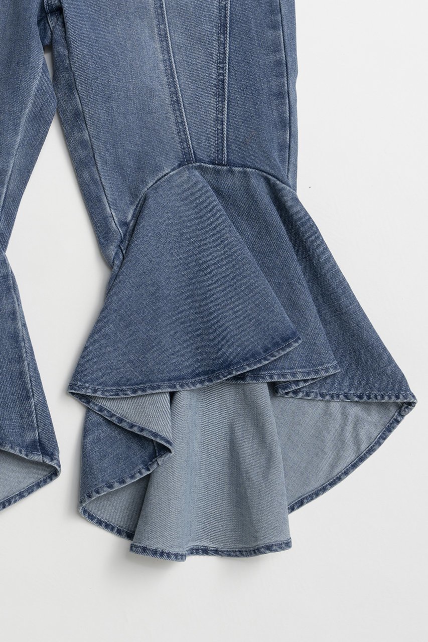 【プランク プロジェクト/PRANK PROJECT】のスーパーフレアデニムハーフパンツ / Super Flare Denim Half Pants 人気、トレンドファッション・服の通販 founy(ファニー) 　ファッション　Fashion　レディースファッション　Fashion for Women　パンツ　Pants & Trousers　ショートパンツ・ハーフパンツ　High-Waisted & Relaxed Shorts　ショート　Short, Short Length　ストレッチ　Stretch, Stretchy Fabric　チュニック　Tunic, Long Top　デニム　Denim, Jeans Material　ハーフ　Half, Half-Length　バランス　Balance, Style Balance　フレア　Flare, Flared　新作・新入荷　New Arrivals / New In　other-4|ID: prp329100004937167 ipo3291000000037047579