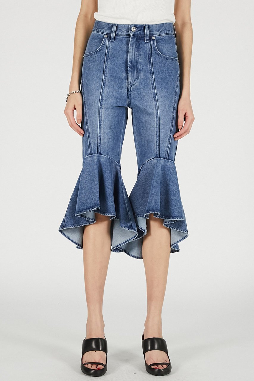【プランク プロジェクト/PRANK PROJECT】のスーパーフレアデニムハーフパンツ / Super Flare Denim Half Pants 人気、トレンドファッション・服の通販 founy(ファニー) 　ファッション　Fashion　レディースファッション　Fashion for Women　パンツ　Pants & Trousers　ショートパンツ・ハーフパンツ　High-Waisted & Relaxed Shorts　ショート　Short, Short Length　ストレッチ　Stretch, Stretchy Fabric　チュニック　Tunic, Long Top　デニム　Denim, Jeans Material　ハーフ　Half, Half-Length　バランス　Balance, Style Balance　フレア　Flare, Flared　新作・新入荷　New Arrivals / New In　other-7|ID: prp329100004937167 ipo3291000000037047582