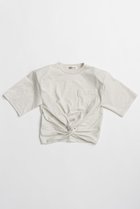 【プランク プロジェクト/PRANK PROJECT】のツイステッドクロップドTEE / Twisted Cropped T-Shirt L.GRY(ライトグレー)|ID: prp329100004937171 ipo3291000000037047614