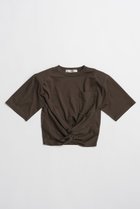 【プランク プロジェクト/PRANK PROJECT】のツイステッドクロップドTEE / Twisted Cropped T-Shirt BRN(ブラウン)|ID: prp329100004937171 ipo3291000000037047615