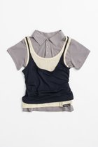 【プランク プロジェクト/PRANK PROJECT】のレイヤードポロシャツ / Layered Polo Shirt GRY(グレー)|ID: prp329100004937172 ipo3291000000037047626