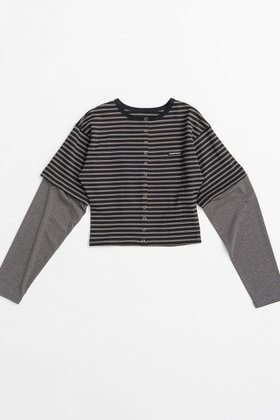 【プランク プロジェクト/PRANK PROJECT】の2WAYジャージーカーディガン / 2WAY Jersey Cardigan 大人の最旬トレンドファッション＆コーディネート founy(ファウニー) ファッション Fashion レディースファッション Fashion for Women トップス・カットソー Cut & Sew Tops カーディガン・羽織り Layered Style Cardigans シャツ・ブラウス・オフィスカジュアル Elegant Blouses & Button-Ups ロングTシャツ・Tシャツ Longline T-Shirts & Tees カットソー・ベーシックTシャツ Cut-and-Sewn Tops / Stretch Tees & Basics おすすめ Recommended / Our Picks カットソー Cut and Sewn Top カーディガン Cardigan, Knitwear シェイプ Shape, Slim Fit セットアップ Set-Up, Coordinated Outfit ボーダー Border, Stripe 新作・新入荷 New Arrivals / New In 長袖 Long Sleeve, Full Sleeve |ID:prp329100004937173