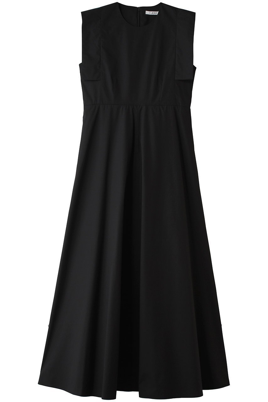 【クラネ/CLANE】のSQUARE SLEEVE ONEPIECE インテリア・キッズ・メンズ・レディースファッション・服の通販 founy(ファニー) 　ファッション　Fashion　レディースファッション　Fashion for Women　ワンピース　Dresses　チュニック　Tunic Tops & Dresses　スクエア　Square, Square Shape　スリーブ　Sleeve, Long Sleeve / Short Sleeve　チュニック　Tunic, Long Top　パーティ　Party, Party Style　フィット　Fit, Slim Fit　フレア　Flare, Flared　ロング　Long, Long-Length　エレガント 上品　Elegant　新作・新入荷　New Arrivals / New In　BLACK|ID: prp329100004937188 ipo3291000000037047752