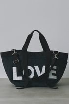 【キャサリンハムネット/KATHARINE HAMNETT LONDON】の【UNISEX】【キャサリン・ハムネット×HYAKU】LOVE トートバッグ BIG BLACK|ID:prp329100004937198