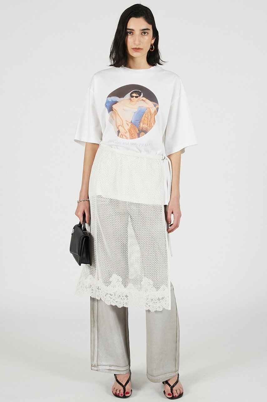 【プランク プロジェクト/PRANK PROJECT】のメッシュレースラップスカート / Mesh Lace Wrap Skirt 人気、トレンドファッション・服の通販 founy(ファニー) 　ファッション　Fashion　レディースファッション　Fashion for Women　スカート　Skirts　ロングスカート　Long Skirts / Maxi & Midi Skirts　エレガント 上品　Elegant　スポーティ　Sporty, Casual Athletic　タイトスカート　Pencil Skirt, Tight Skirt　テクスチャー　Texture, Textured Fabric　バランス　Balance, Style Balance　メタル　Metal, Metal Parts　メッシュ　Mesh, Net Fabric　レース　Lace, Lace Fabric　ロング　Long, Long-Length　新作・新入荷　New Arrivals / New In　other-8|ID: prp329100004937202 ipo3291000000037047857