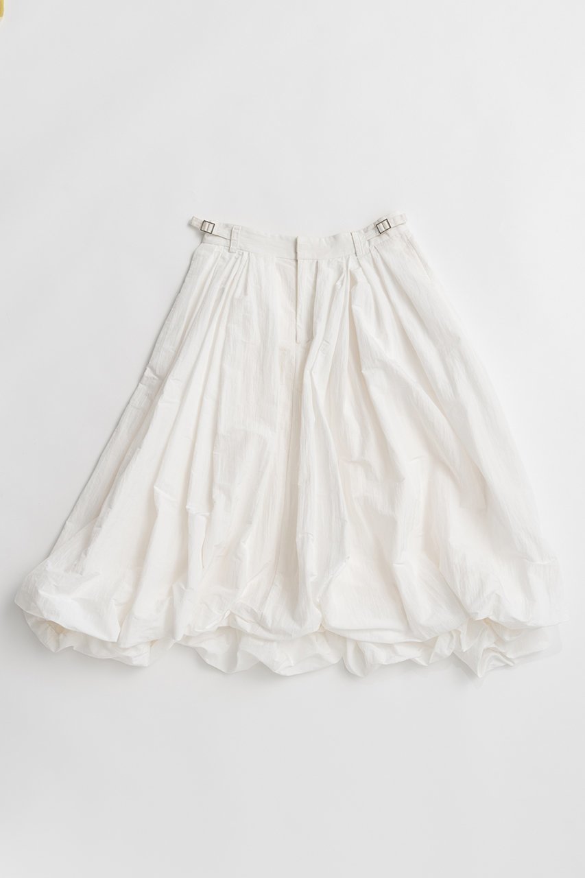【プランク プロジェクト/PRANK PROJECT】のボリュームバルーンミディスカート / Volume Balloon Midi Skirt インテリア・キッズ・メンズ・レディースファッション・服の通販 founy(ファニー) 　ファッション　Fashion　レディースファッション　Fashion for Women　スカート　Skirts　ロングスカート　Long Skirts / Maxi & Midi Skirts　エレガント 上品　Elegant　グラフィック　Graphic, Graphic Design　サンダル　Sandals, Summer Shoes　タフタ　Taffeta, Structured Fabric　バルーン　Balloon, Balloon Silhouette　ピーチ　Peach, Soft Touch　フラット　Flat, Flat Shoes　ロング　Long, Long-Length　新作・新入荷　New Arrivals / New In　軽量　Lightweight, Ultra Light　IVR(アイボリー)|ID: prp329100004937203 ipo3291000000037047860