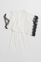 【プランク プロジェクト/PRANK PROJECT】の横向きレースワンピースパンツ / Slip Dress Layered Pants WHT(ホワイト)|ID: prp329100004937204 ipo3291000000037047870