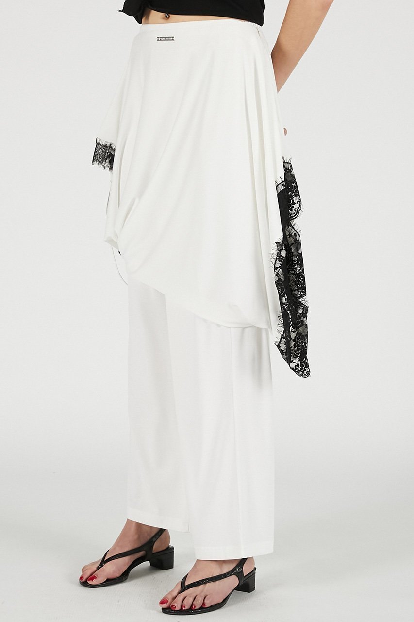 【プランク プロジェクト/PRANK PROJECT】の横向きレースワンピースパンツ / Slip Dress Layered Pants 人気、トレンドファッション・服の通販 founy(ファニー) 　ファッション　Fashion　レディースファッション　Fashion for Women　パンツ　Pants & Trousers　キュプラ　Cupro, Eco Fabric　ドレス　Dress, One-Piece　レース　Lace, Lace Fabric　エレガント 上品　Elegant　新作・新入荷　New Arrivals / New In　other-5|ID: prp329100004937204 ipo3291000000037047874