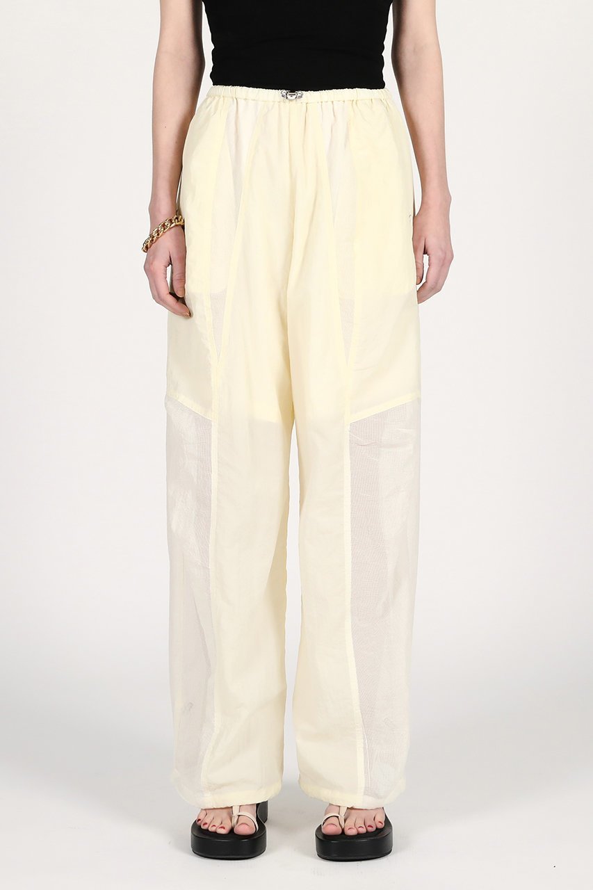 【プランク プロジェクト/PRANK PROJECT】のシアーリップストップトラックパンツ / Sheer Ripstop Track Pants インテリア・キッズ・メンズ・レディースファッション・服の通販 founy(ファニー) 　ファッション　Fashion　レディースファッション　Fashion for Women　パンツ　Pants & Trousers　おすすめ　Recommended / Our Picks　コンビ　Combo, Combination Style　スポーティ　Sporty, Casual Athletic　セットアップ　Set-Up, Coordinated Outfit　タフタ　Taffeta, Structured Fabric　フリル　Frill, Ruffle　ミックス　Mix, Mixed Style　レース　Lace, Lace Fabric　ワッシャー　Washer, Crinkled Finish　夏　Summer　新作・新入荷　New Arrivals / New In　軽量　Lightweight, Ultra Light　WHT(ホワイト)|ID: prp329100004937205 ipo3291000000037047881