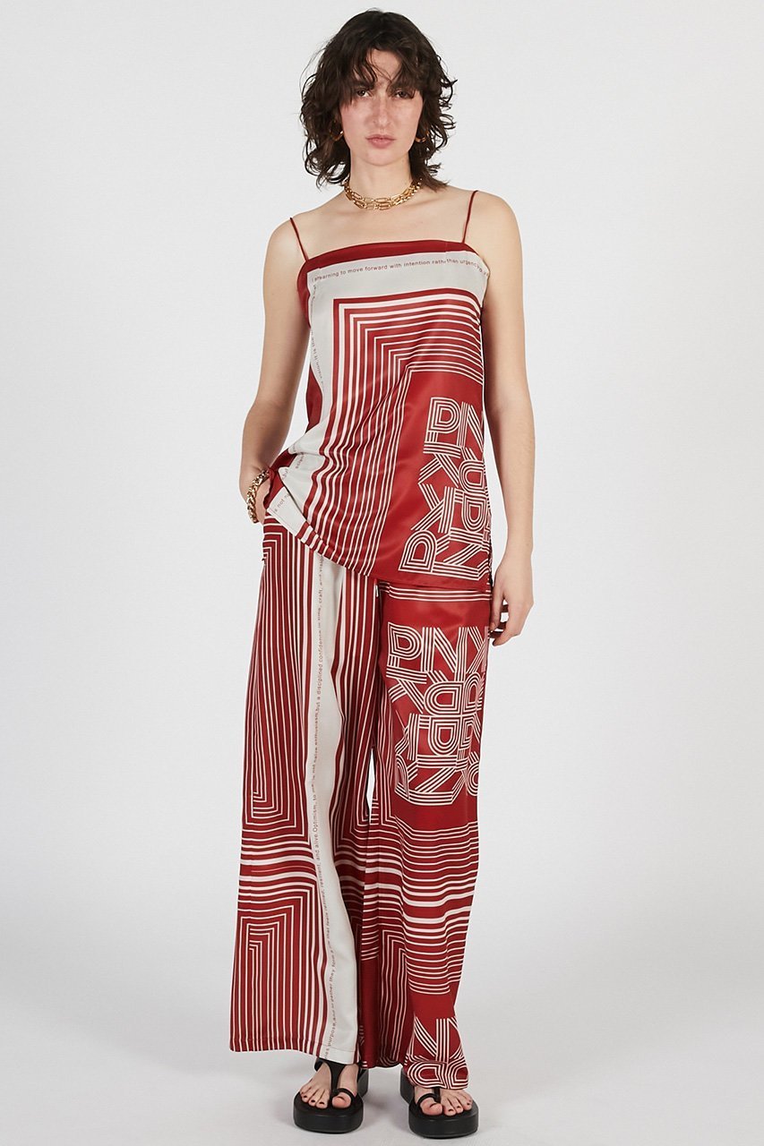 【プランク プロジェクト/PRANK PROJECT】のスカーフプリントパンツ / Scarf Print Pants 人気、トレンドファッション・服の通販 founy(ファニー) 　ファッション　Fashion　レディースファッション　Fashion for Women　パンツ　Pants & Trousers　キャミソール　Camisole, Spaghetti Strap Top　サテン　Satin, Glossy Fabric　スカーフ　Scarf, Neckwear　セットアップ　Set-Up, Coordinated Outfit　プリント　Print, Printed Pattern　ボトム　Bottoms, Lower Wear　新作・新入荷　New Arrivals / New In　other-4|ID: prp329100004937208 ipo3291000000037047914