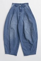 【プランク プロジェクト/PRANK PROJECT】のスーパーコクーンデニムパンツ / Super Cocoon Denim Pants 人気、トレンドファッション・服の通販 founy(ファニー) ファッション Fashion レディースファッション Fashion for Women パンツ Pants & Trousers デニムパンツ・ジーンズ・美脚デニム Denim Jeans & Pants デニム Denim, Jeans Material パッチ Patch, Appliqué フォルム Silhouette, Form ブリーチ Bleach, Washed Finish リアル Real, Realistic 新作・新入荷 New Arrivals / New In |ID:prp329100004937210