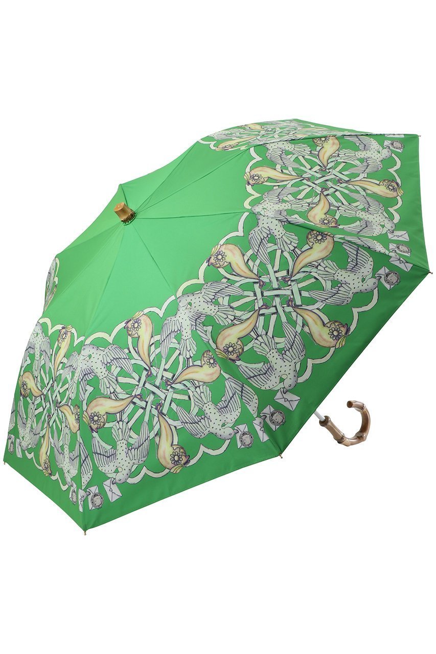 【スウォッシュロンドン/SWASH LONDON】の【晴雨兼用】折畳傘JEWEL Scarf2 Pt インテリア・キッズ・メンズ・レディースファッション・服の通販 founy(ファニー) 　ファッション　Fashion　レディースファッション　Fashion for Women　パンツ　Pants & Trousers　レイングッズ・傘・晴雨兼用傘　Umbrellas & Rain Gear　スカーフ　Scarf, Neckwear　ハンカチ　Handkerchief, Hanky　プリント　Print, Printed Pattern　傘　Umbrella, Parasol　新作・新入荷　New Arrivals / New In　時計　Watch, Wristwatch　グリーン|ID: prp329100004937265 ipo3291000000037048303