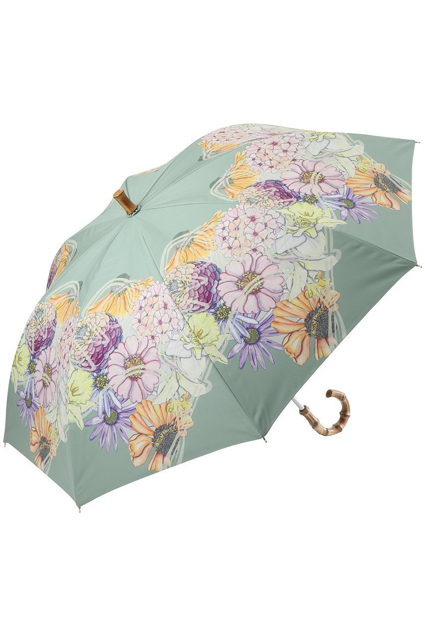 【スウォッシュロンドン/SWASH LONDON】の【晴雨兼用】長傘 FLOWER Scarf Pt 人気、トレンドファッション・服の通販 founy(ファニー) 　ファッション　Fashion　レディースファッション　Fashion for Women　パンツ　Pants & Trousers　レイングッズ・傘・晴雨兼用傘　Umbrellas & Rain Gear　ハンカチ　Handkerchief, Hanky　フラワー　Flower, Floral　プリント　Print, Printed Pattern　人気　Popular, Best Seller　傘　Umbrella, Parasol　再入荷　Restock / Back in Stock　時計　Watch, Wristwatch　 other-1|ID: prp329100004937266 ipo3291000000037048309