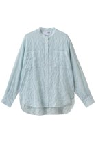 【スリー ドッツ/three dots】のShirring swell シャツ 人気、トレンドファッション・服の通販 founy(ファニー) ファッション Fashion レディースファッション Fashion for Women トップス・カットソー Cut & Sew Tops シャツ・ブラウス・オフィスカジュアル Elegant Blouses & Button-Ups ロングTシャツ・Tシャツ Longline T-Shirts & Tees カットソー・ベーシックTシャツ Cut-and-Sewn Tops / Stretch Tees & Basics おすすめ Recommended / Our Picks シャーリング Shirring, Ruched シンプル Simple, Minimal スリーブ Sleeve, Long Sleeve / Short Sleeve モダン Modern, Contemporary ロング Long, Long-Length 新作・新入荷 New Arrivals / New In 無地 Plain, Solid Color thumbnail ライトブルー/グリーン|ID: prp329100004937303 ipo3291000000037048541