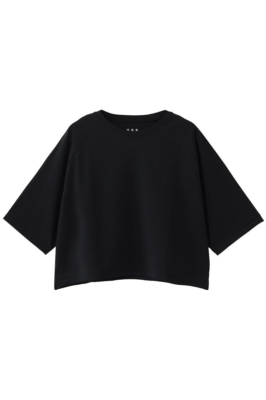 【スリー ドッツ/three dots】のダブルニットスーピマ クロップドTシャツ 人気、トレンドファッション・服の通販 founy(ファニー) 　ファッション　Fashion　レディースファッション　Fashion for Women　トップス・カットソー　Cut & Sew Tops　ニット　Knit Tops & Sweaters　シャツ・ブラウス・オフィスカジュアル　Elegant Blouses & Button-Ups　ロングTシャツ・Tシャツ　Longline T-Shirts & Tees　カットソー・ベーシックTシャツ　Cut-and-Sewn Tops / Stretch Tees & Basics　クロップド　Cropped, Short Length　ショート　Short, Short Length　スリーブ　Sleeve, Long Sleeve / Short Sleeve　ダブル　Double, Double-Breasted　トレンド　Trend, Trending Now　バランス　Balance, Style Balance　フィット　Fit, Slim Fit　ベーシック　Basic, Essential　新作・新入荷　New Arrivals / New In　 other-1|ID: prp329100004937304 ipo3291000000037048546