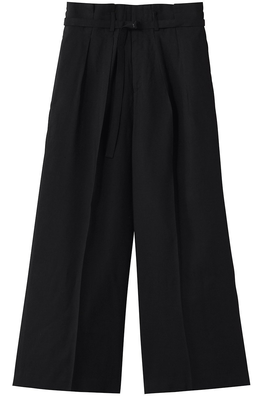 【プルミエ アロンディスモン/1er Arrondissement】のリネンビスコーストラウザー インテリア・キッズ・メンズ・レディースファッション・服の通販 founy(ファニー) 　ファッション　Fashion　レディースファッション　Fashion for Women　パンツ　Pants & Trousers　リネン　Linen, Linen Fabric　ワイド　Wide, Wide Fit　エレガント 上品　Elegant　新作・新入荷　New Arrivals / New In　ブラック|ID: prp329100004937311 ipo3291000000037048597