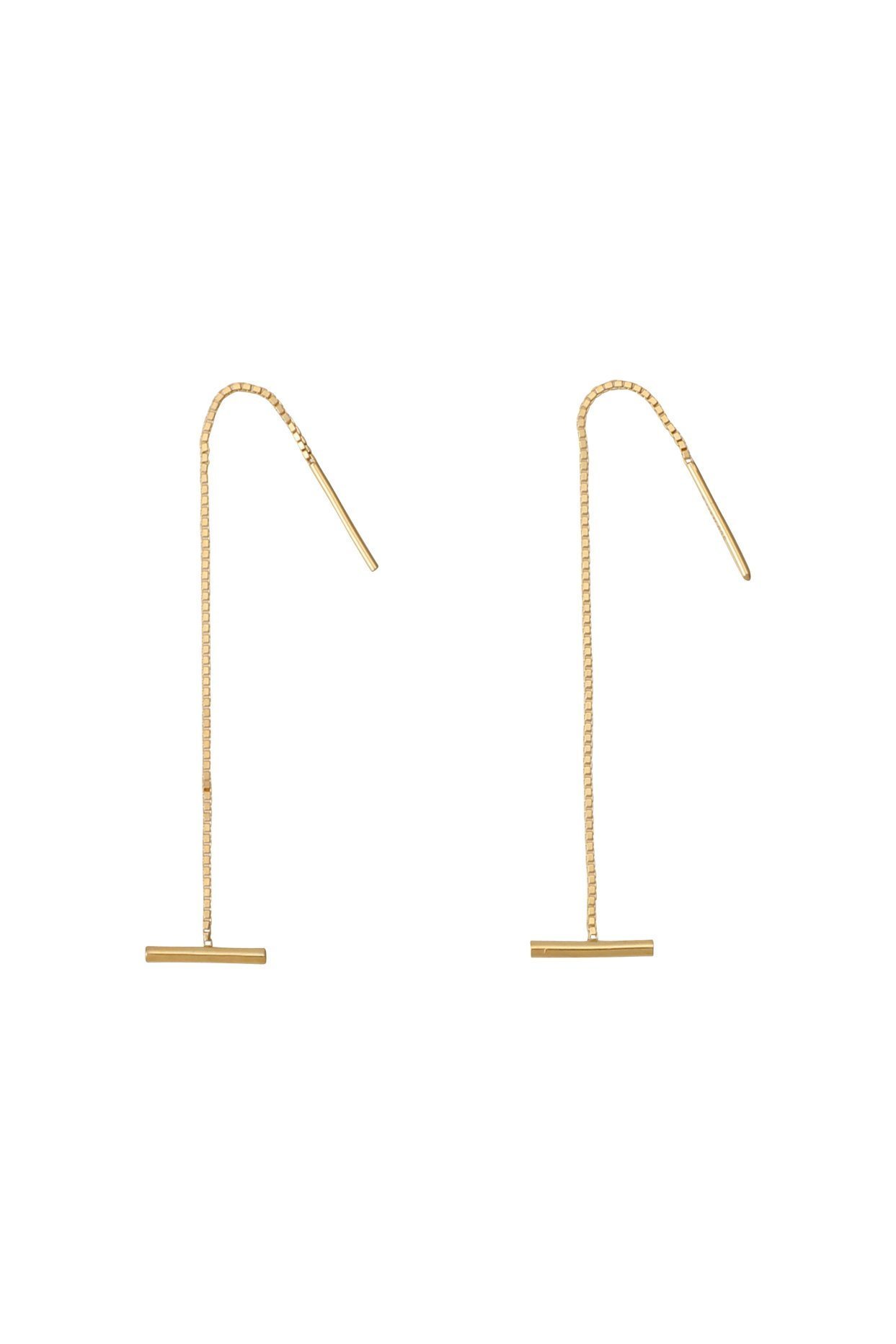 【デイジー ロンドン/DAISY LONDON】のEstee Lalonde T Bar Box Chain ピアス 人気、トレンドファッション・服の通販 founy(ファニー) 　ファッション　Fashion　レディースファッション　Fashion for Women　ジュエリー　Jewelry　ファッションリング　Fashion Rings　イヤリング・フープ・ドロップタイプ　Hoop, Drop & Clip Earrings　イヤリング　Earrings　モダン　Modern, Contemporary　モチーフ　Motif, Design Theme　再入荷　Restock / Back in Stock　 other-1|ID: prp329100004937350 ipo3291000000037048848