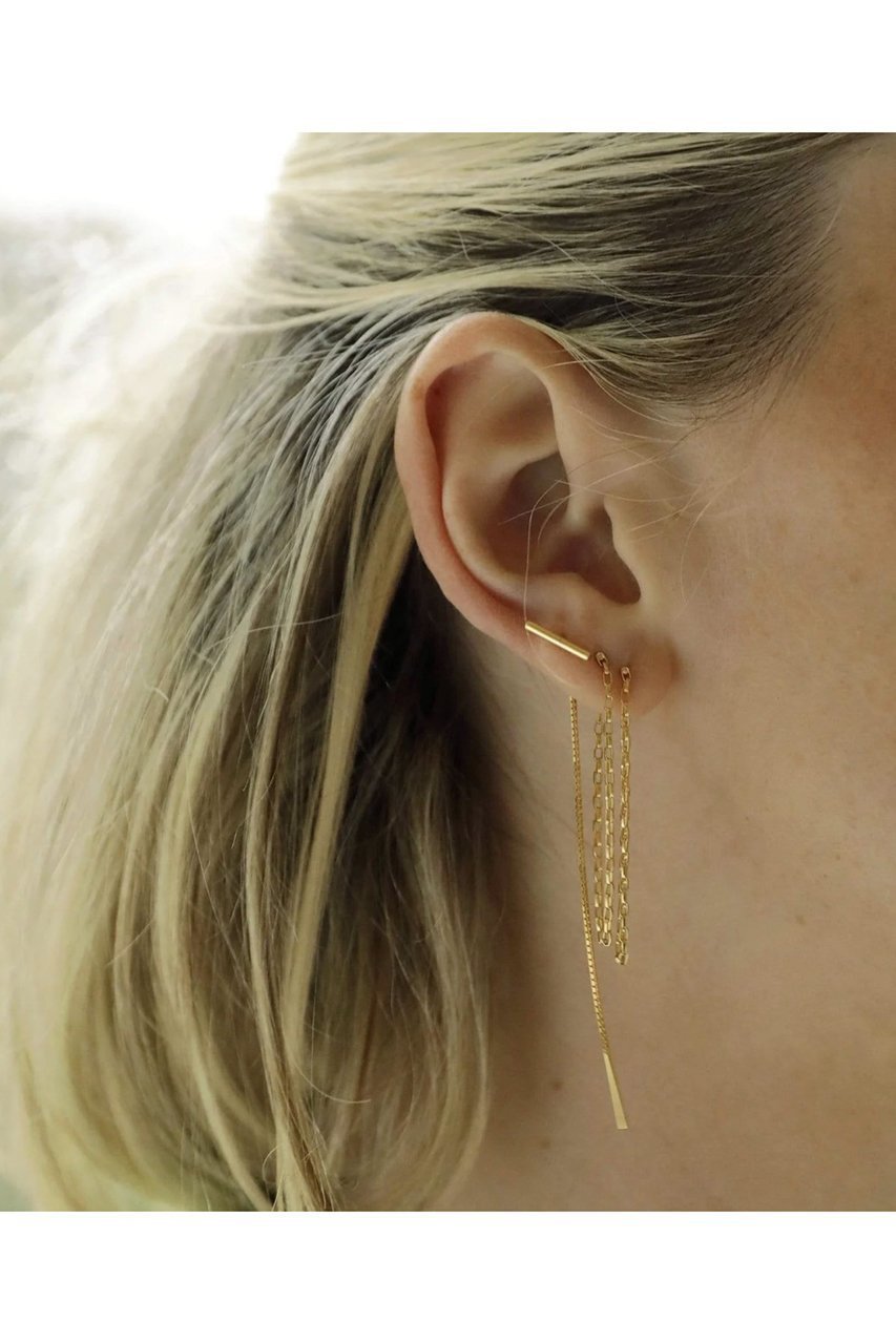 【デイジー ロンドン/DAISY LONDON】のEstee Lalonde T Bar Box Chain ピアス 人気、トレンドファッション・服の通販 founy(ファニー) 　ファッション　Fashion　レディースファッション　Fashion for Women　ジュエリー　Jewelry　ファッションリング　Fashion Rings　イヤリング・フープ・ドロップタイプ　Hoop, Drop & Clip Earrings　イヤリング　Earrings　モダン　Modern, Contemporary　モチーフ　Motif, Design Theme　再入荷　Restock / Back in Stock　other-2|ID: prp329100004937350 ipo3291000000037048850