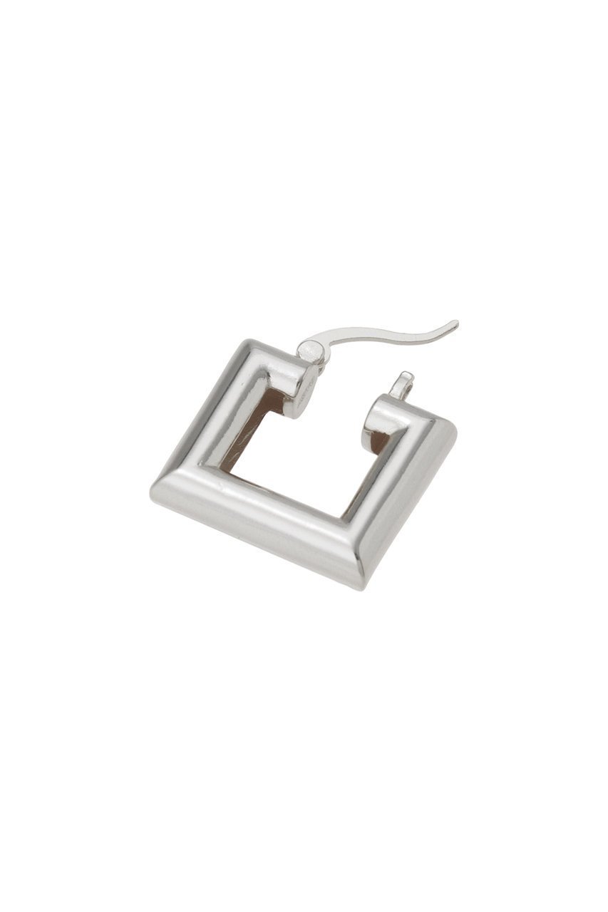【デイジー ロンドン/DAISY LONDON】の【POLLY SAYER】 CHUBBY SQUARE HOOP ピアス 人気、トレンドファッション・服の通販 founy(ファニー) 　ファッション　Fashion　レディースファッション　Fashion for Women　ジュエリー　Jewelry　ファッションリング　Fashion Rings　イヤリング・フープ・ドロップタイプ　Hoop, Drop & Clip Earrings　イヤリング　Earrings　コレクション　Collection, Seasonal Line　シルバー　Silver, Metallic Silver　スクエア　Square, Square Shape　スリム　Slim, Slim Fit　パーティ　Party, Party Style　フォルム　Silhouette, Form　人気　Popular, Best Seller　再入荷　Restock / Back in Stock　other-4|ID: prp329100004937367 ipo3291000000037048975
