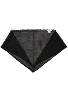 【アソースメレ/ASAUCE MELER】のドライシルクトライアングルニットスカーフ ブラック|ID: prp329100004937382 ipo3291000000037049085