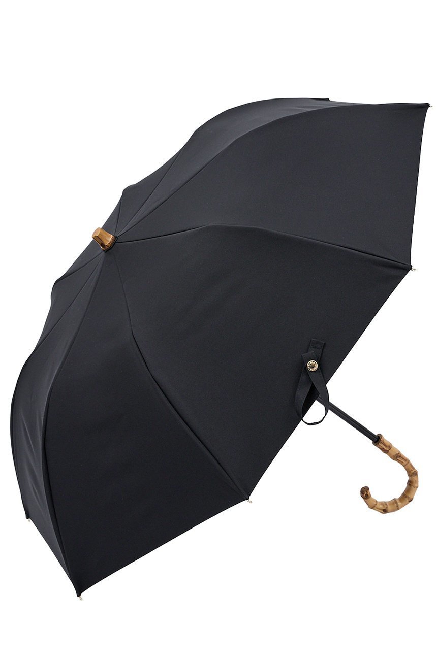 【その他のブランド/Other】の2段EASY 折りたたみ日傘/ワンカラー(50cm) インテリア・キッズ・メンズ・レディースファッション・服の通販 founy(ファニー) 　ファッション　Fashion　レディースファッション　Fashion for Women　レイングッズ・傘・晴雨兼用傘　Umbrellas & Rain Gear　傘　Umbrella, Parasol　シンプル　Simple, Minimal　チェック　Check, Plaid, Tartan　定番　Standard, Basic Item　時計　Watch, Wristwatch　ハンカチ　Handkerchief, Hanky　フリル　Frill, Ruffle　ベーシック　Basic, Essential　日傘　Parasol, UV Umbrella　再入荷　Restock / Back in Stock　エレガント 上品　Elegant　ブラック(BK)|ID: prp329100004937397 ipo3291000000037049180