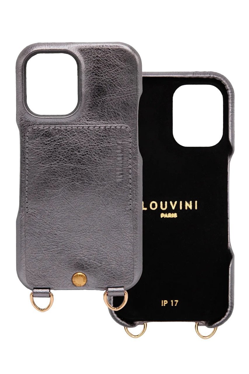 【ルヴィニ パリ/Louvini Paris】のiPhone17 スマホケース LOU METALLIC インテリア・キッズ・メンズ・レディースファッション・服の通販 founy(ファニー) 　ファッション　Fashion　レディースファッション　Fashion for Women　カメラ　Camera Accessories　スマート　Smart, Elegant　なめらか　Smooth, Silky Texture　フレーム　Frame, Outline　ポケット　Pocket, Pocket Detail　メタリック　Metallic, Shiny Finish　再入荷　Restock / Back in Stock　エレガント 上品　Elegant　スマホケース　Smartphone Case　iPhone アイフォーン　iPhone　ANTHRACITE|ID: prp329100004937398 ipo3291000000037049195