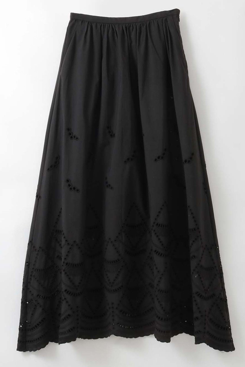 【ハー/HER.】の【4/23 12:00販売開始】スカラ刺しゅうギャザーフレアスカート 人気、トレンドファッション・服の通販 founy(ファニー) 　ファッション　Fashion　レディースファッション　Fashion for Women　スカート　Skirts　Aライン・フレアスカート　A-Line & Flared Skirts　ロングスカート　Long Skirts / Maxi & Midi Skirts　フレア　Flare, Flared　ロング　Long, Long-Length　新作・新入荷　New Arrivals / New In　無地　Plain, Solid Color　 other-1|ID: prp329100004937417 ipo3291000000037049342