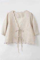 【ハー/HER.】の【4/23 12:00販売開始】リネンスカラップブラウス ベージュ|ID: prp329100004937419 ipo3291000000037049364